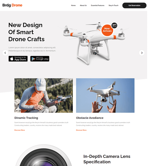 Bridge WordPress drone theme