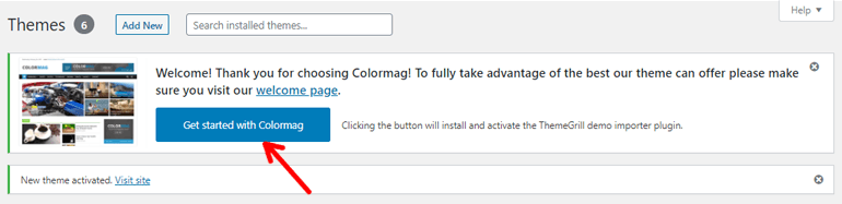 Get Started with ColorMag Button